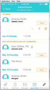 healow-appointments-screen