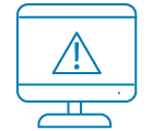 alert symbol on a computer