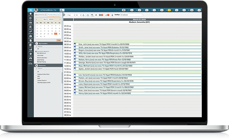 Healthcare solution appointment scheduling