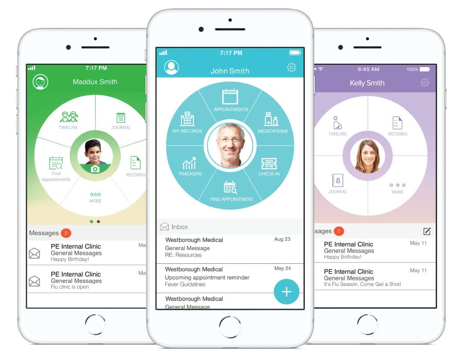 healow-app-healow-mom-healow-kids-applications-on-smartphones