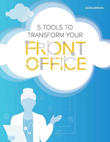 An image of the 5 Tools to Transform Your Front Office eBook