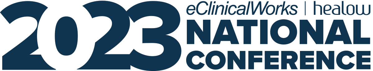 2023 eClinicalWorks and healow National Conference Logo