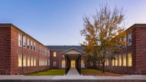 Community Health Northwest Florida building at twilight