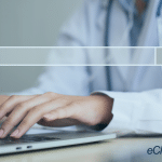 doctor searching on the computer to increase interoperability in healthcare