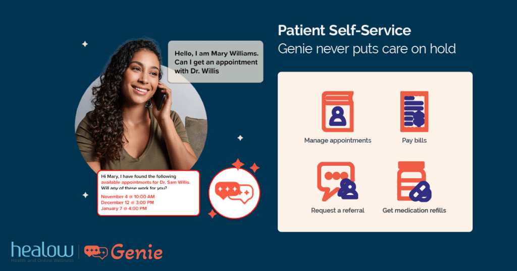 healow Genie patient self-service