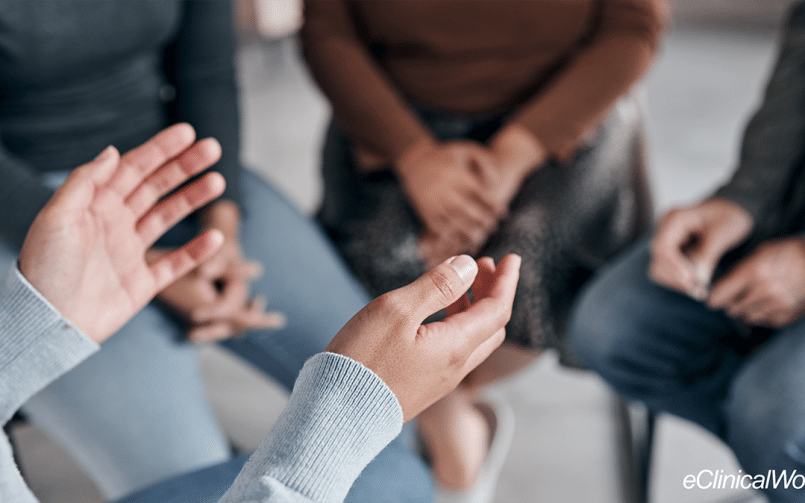 hand shown in a therapy session representing Behavioral Health Counselors