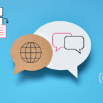 speech bubble icons representing multilingual